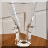 G01. Steuben glass vase. 8”h 